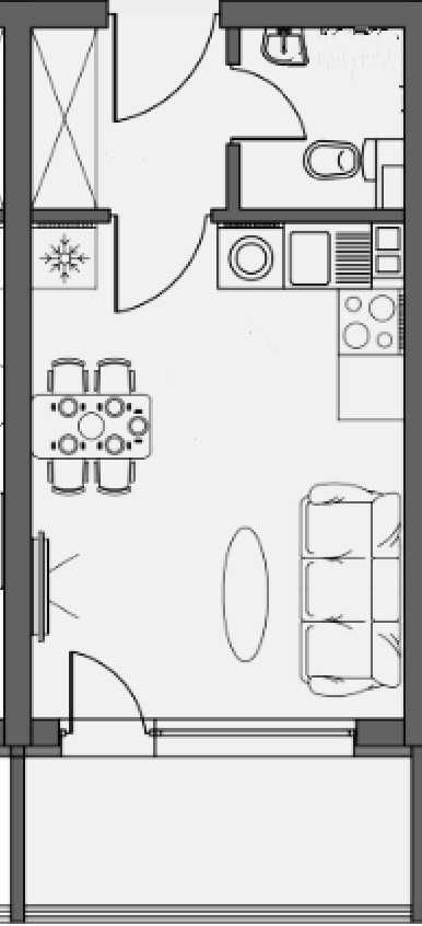 Едностаен апартамент в София, Левски В - 43 кв.м за 1628 €/кв.м - Снимка #1