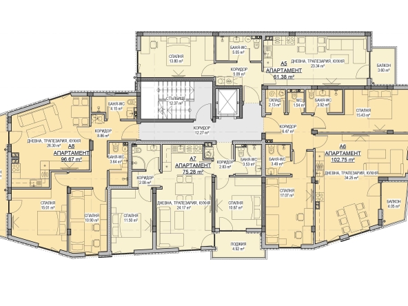 Двустаен апартамент в София, Левски В - 69 кв.м за 837 €/кв.м - Снимка #1