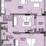 Тристаен апартамент в Бургас, Славейков - 91 кв.м за 1083 €/кв.м - Снимка #1