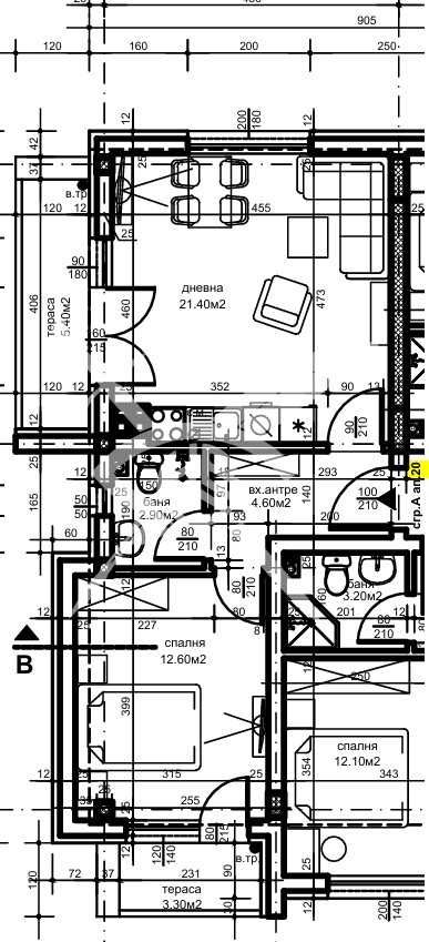 Двустаен апартамент в Пловдив, Христо Смирненски - 69 кв.м за 517 €/кв.м - Снимка #1