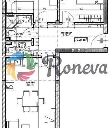 Тристаен апартамент в к.к. Св.Св. Константин и Елена - 84 кв.м за 627 €/кв.м - Снимка #1