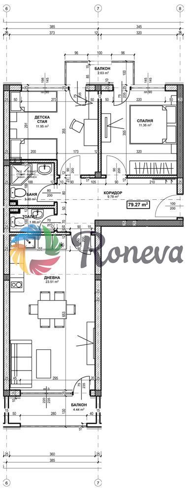 Тристаен апартамент в к.к. Св.Св. Константин и Елена - 84 кв.м за 627 €/кв.м - Снимка #1