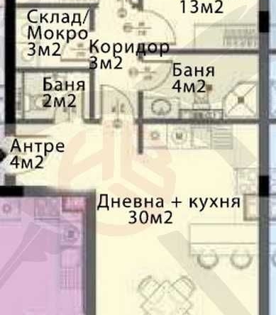 Тристаен апартамент в София, Модерно предградие - 113 кв.м за 817 €/кв.м - Снимка #1
