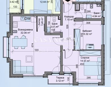 Тристаен апартамент в Перник, Център - 116 кв.м за 827 €/кв.м - Снимка #1