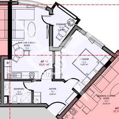 Двустаен апартамент в Поморие - 57 кв.м за 2144 €/кв.м - Снимка #1