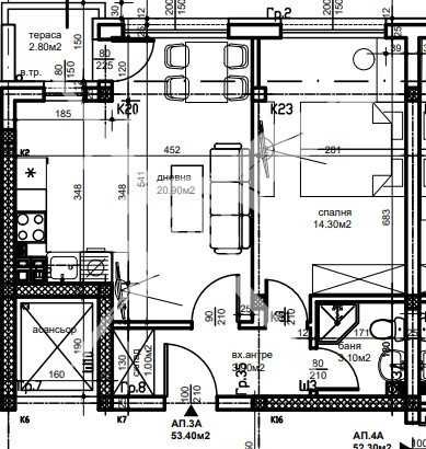 Двустаен апартамент в Пловдив, Остромила - 60 кв.м за 937 €/кв.м - Снимка #1