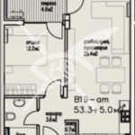 Двустаен апартамент в Бургас, Сарафово - 58 кв.м за 1234 €/кв.м - Снимка #1