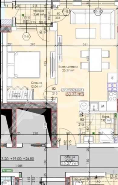 Двустаен апартамент в Пловдив, Тракия - 66 кв.м за 1488 €/кв.м - Снимка #1