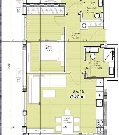 Тристаен апартамент в Пловдив, Остромила - 106 кв.м за 813 €/кв.м - Снимка #1