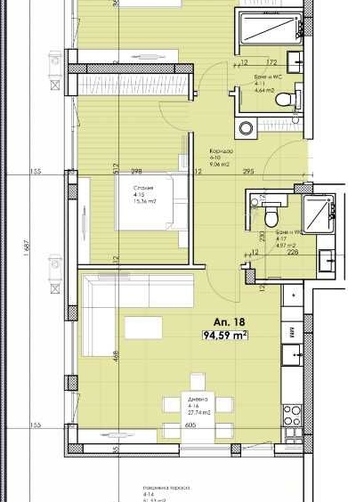 Тристаен апартамент в Пловдив, Остромила - 106 кв.м за 813 €/кв.м - Снимка #1