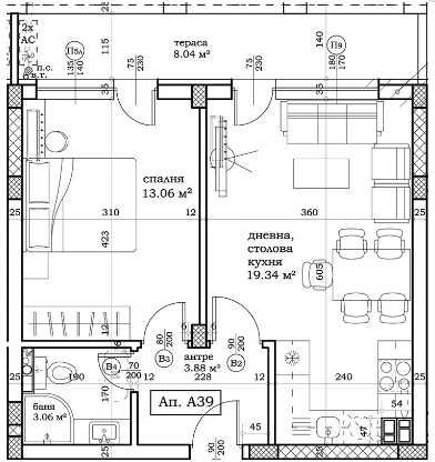 Двустаен апартамент в Пловдив, Остромила - 62 кв.м за 605 €/кв.м - Снимка #1