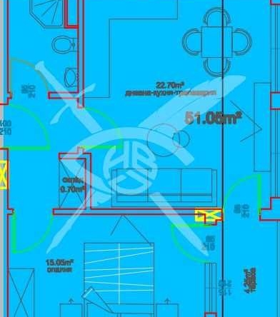 Двустаен апартамент в Бургас, Меден рудник - зона А - 59 кв.м за 881 €/кв.м - Снимка #1