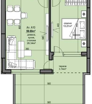 Двустаен апартамент в Пловдив, Христо Смирненски - 100 кв.м за 716 €/кв.м - Снимка #1