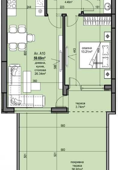 Двустаен апартамент в Пловдив, Христо Смирненски - 100 кв.м за 716 €/кв.м - Снимка #1