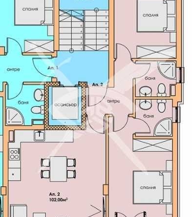 Тристаен апартамент в Пловдив, Съдийски - 102 кв.м за 1580 €/кв.м - Снимка #1