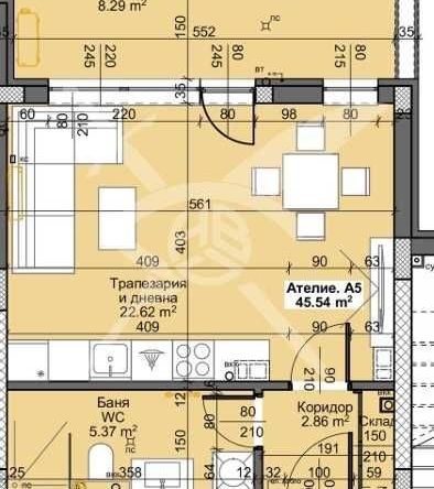 Ателие в Пловдив, Остромила - 52 кв.м за 1007 €/кв.м - Снимка #1