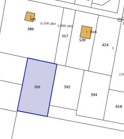 Парцел в Пловдив, Беломорски - 1211 кв.м за 95 €/кв.м - Снимка #1