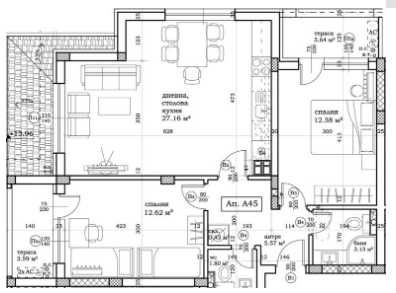 Тристаен апартамент в Пловдив, Остромила - 93 кв.м за 634 €/кв.м - Снимка #1