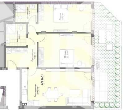 Тристаен апартамент в Пловдив, Остромила - 122 кв.м за 1129 €/кв.м - Снимка #1
