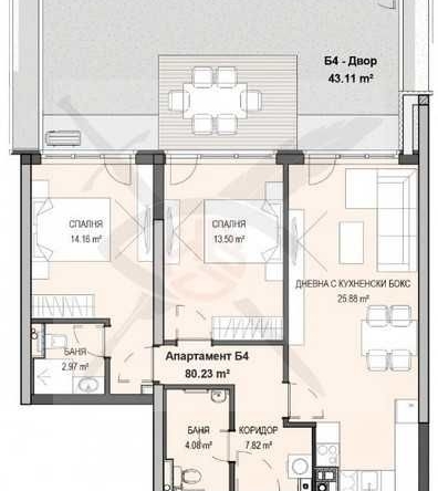 Тристаен апартамент в София, Кръстова вада - 136 кв.м за 1247 €/кв.м - Снимка #1