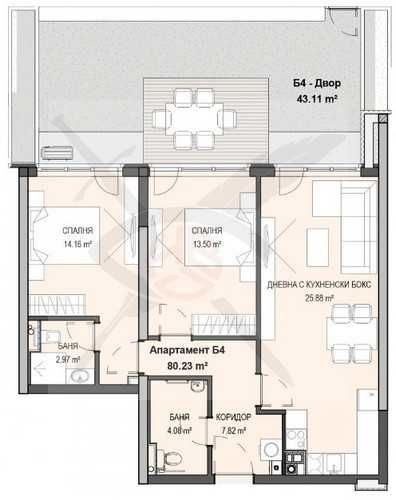 Тристаен апартамент в София, Кръстова вада - 136 кв.м за 1247 €/кв.м - Снимка #1