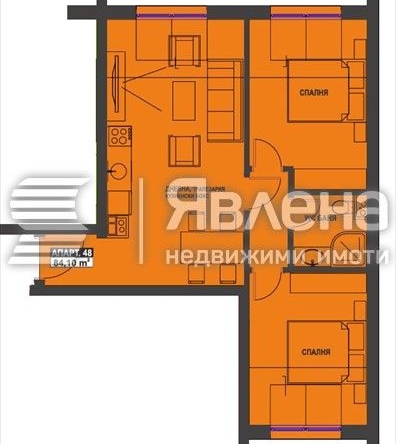 Тристаен апартамент в Бургас, Братя Миладинови - 84 кв.м за 1602 €/кв.м - Снимка #1