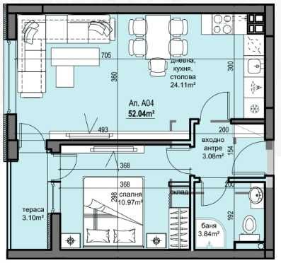 Двустаен апартамент в Пловдив, Христо Смирненски - 60 кв.м за 1159 €/кв.м - Снимка #1
