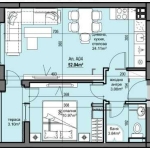 Двустаен апартамент в Пловдив, Христо Смирненски - 60 кв.м за 826 €/кв.м - Снимка #1