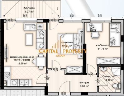 Тристаен апартамент в Варна, Кайсиева градина - 88 кв.м за 905 €/кв.м - Снимка #1