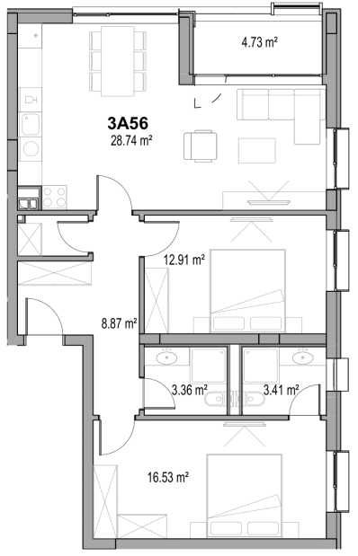 Тристаен апартамент в Пловдив, Христо Смирненски - 112 кв.м за 1808 €/кв.м - Снимка #1