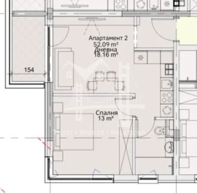 Двустаен апартамент в София, Левски - 64 кв.м за 1594 €/кв.м - Снимка #1