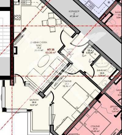 Двустаен апартамент в Поморие - 63 кв.м за 2275 €/кв.м - Снимка #1