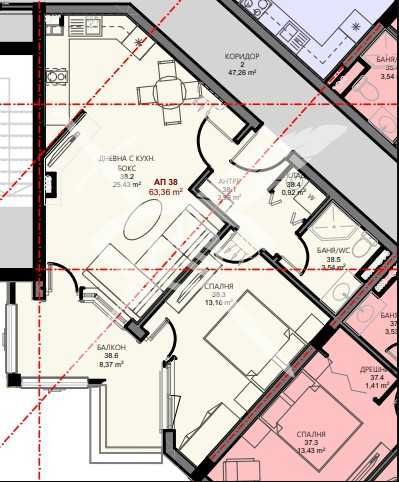 Двустаен апартамент в Поморие - 63 кв.м за 2275 €/кв.м - Снимка #1