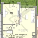 Ателие в София, Малинова долина - 93 кв.м за 1312 €/кв.м - Снимка #1