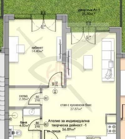 Офис в София, Малинова долина - 96 кв.м за 788 €/кв.м - Снимка #1