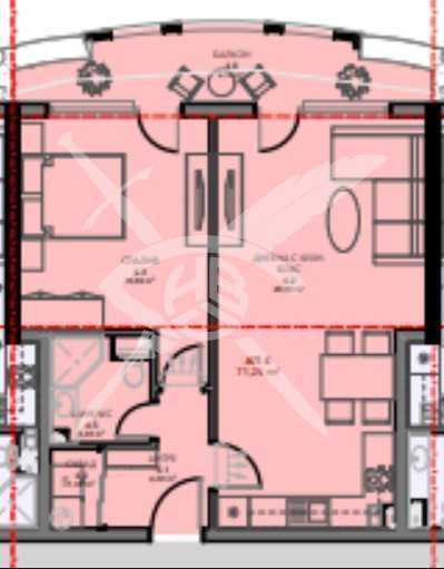 Двустаен апартамент в Поморие - 73 кв.м за 1753 €/кв.м - Снимка #1