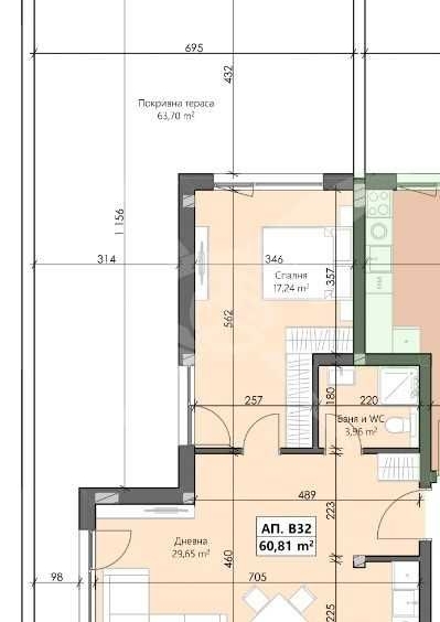 Двустаен апартамент в Пловдив, Кършияка - 139 кв.м за 886 €/кв.м - Снимка #1