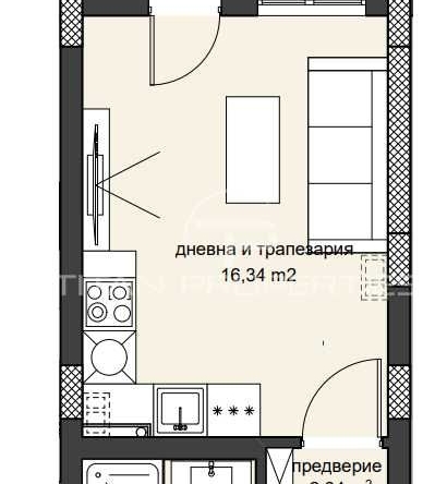 Едностаен апартамент в Пловдив, Христо Смирненски - 33 кв.м за 1597 €/кв.м - Снимка #1