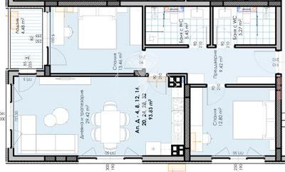 Тристаен апартамент в Пловдив, Кършияка - 112 кв.м за 964 €/кв.м - Снимка #1