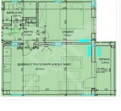 Двустаен апартамент в Пловдив, Христо Смирненски - 61 кв.м за 1591 €/кв.м - Снимка #1
