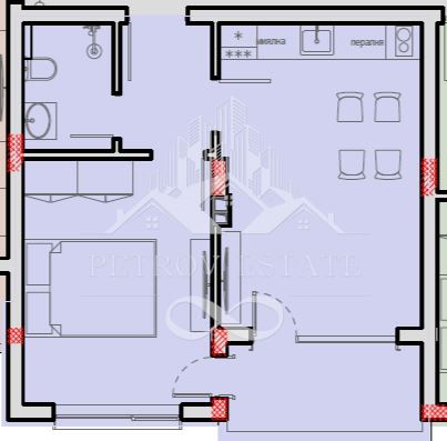 Двустаен апартамент в Велинград - 47 кв.м за 900 €/кв.м - Снимка #1