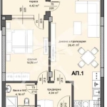 Двустаен апартамент в Пловдив, Център - 79 кв.м за 1204 €/кв.м - Снимка #1