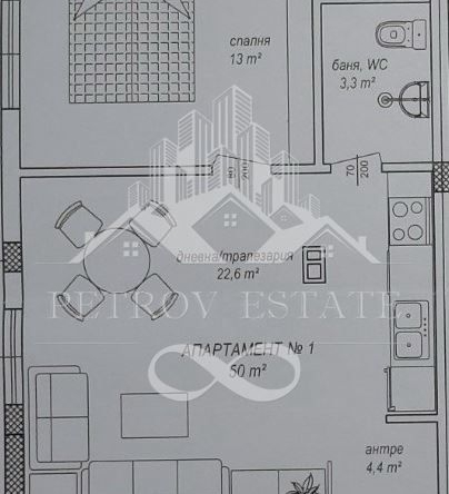 Двустаен апартамент в Велинград - 54 кв.м за 900 €/кв.м - Снимка #1