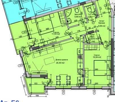 Тристаен апартамент в Бургас, Славейков - 91 кв.м за 1099 €/кв.м - Снимка #1