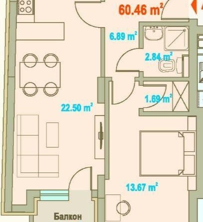 Двустаен апартамент в София, Зона Б-19 - 83 кв.м за 1324 €/кв.м - Снимка #1