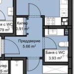 Двустаен апартамент в Пловдив, Христо Смирненски - 62 кв.м за 744 €/кв.м - Снимка #1