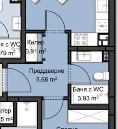 Двустаен апартамент в Пловдив, Христо Смирненски - 62 кв.м за 744 €/кв.м - Снимка #1
