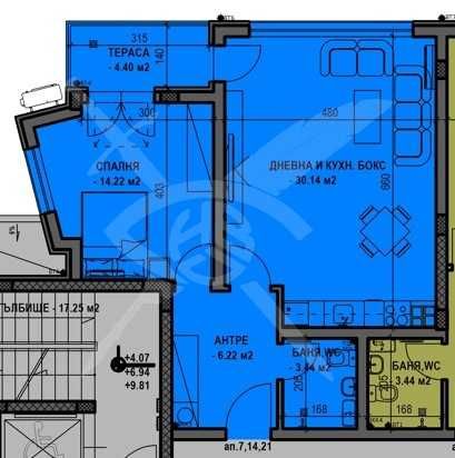 Двустаен апартамент в Пловдив, Остромила - 80 кв.м за 1000 €/кв.м - Снимка #1