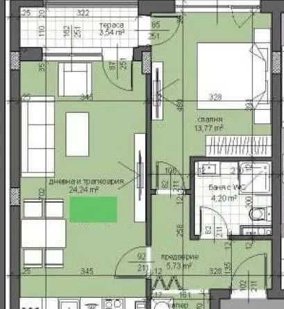 Двустаен апартамент в Пловдив, Тракия - 72 кв.м за 628 €/кв.м - Снимка #1