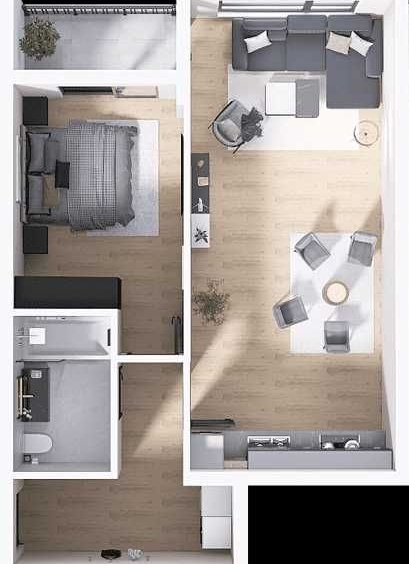 Двустаен апартамент в Пловдив, Христо Смирненски - 74 кв.м за 1358 €/кв.м - Снимка #1